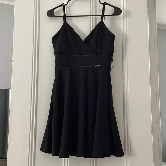 Francesca's Collections | Dresses | Black Spaghetti Strap Dress | Poshmark